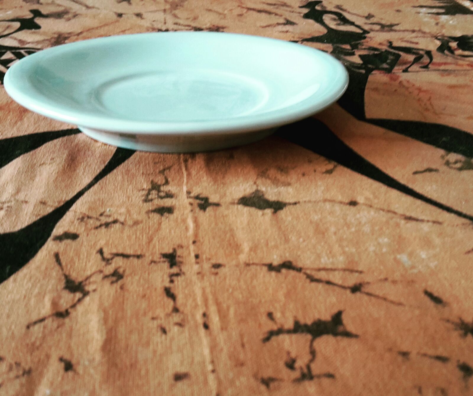 Plato de té recto